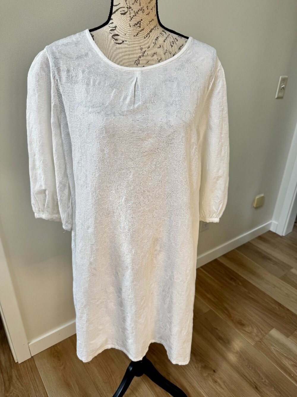 Bryn Walker White Lace Midi Dress Size M NWT Made in USA Cottagecore